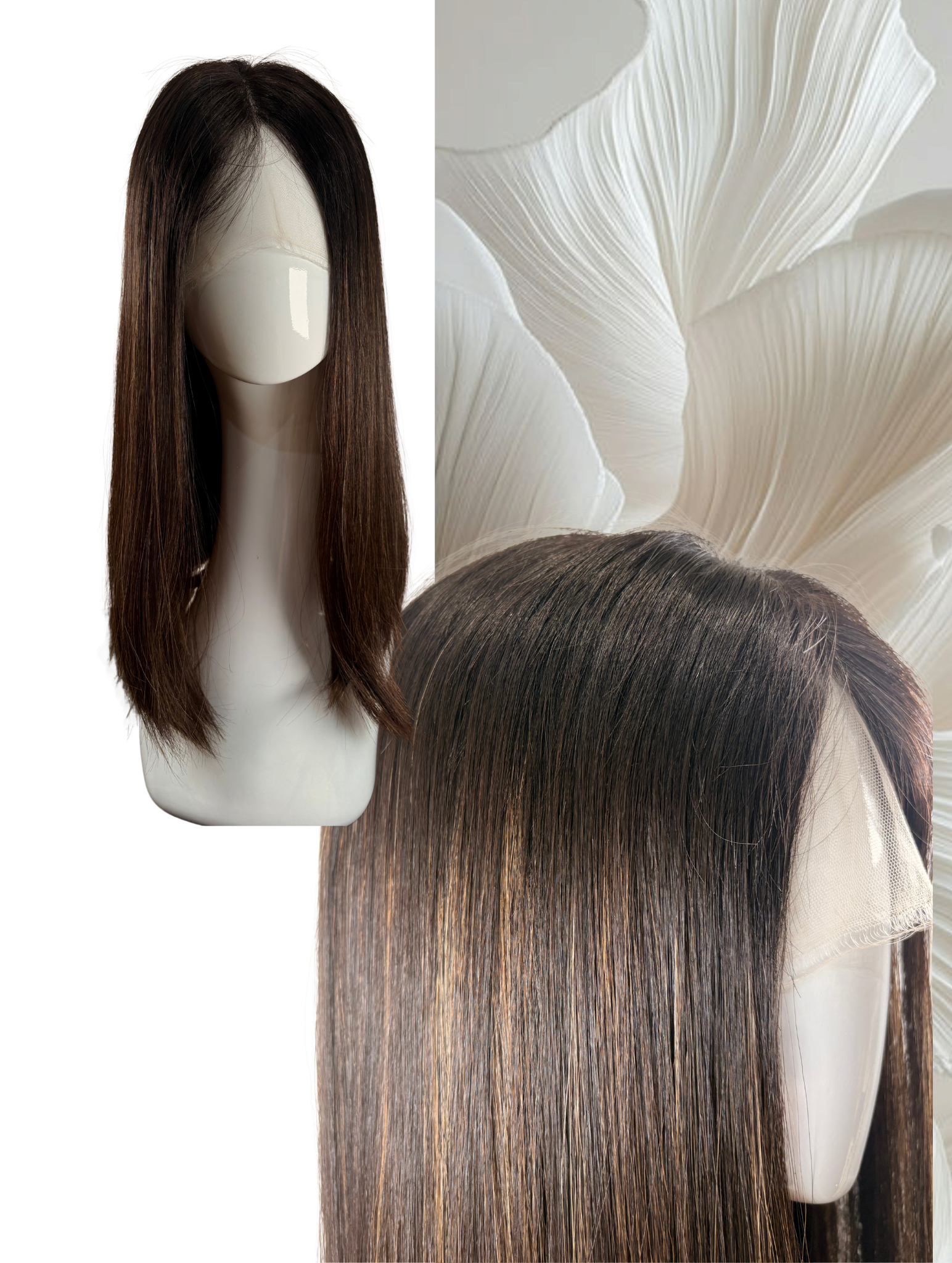 Wig Human 18" #6-10-Nat